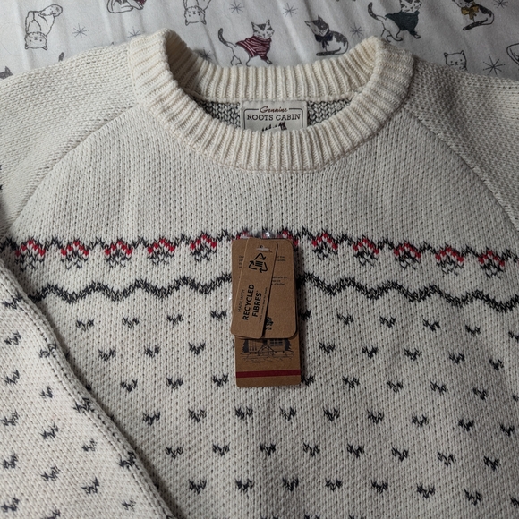 Cream Patterned Sweater - Picture 3 of 4